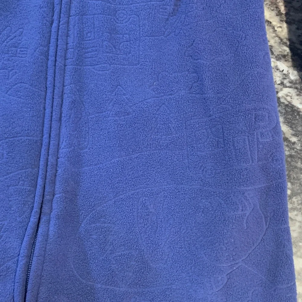 Camping theme Navy Blue Footed One-Piece Pajama for Kids - Picture 2 of 3